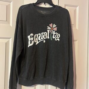 Zoe + Liv Charcoal “Equality” Sweatshirt